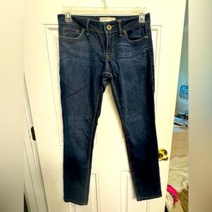 Dark wash skinny jeans